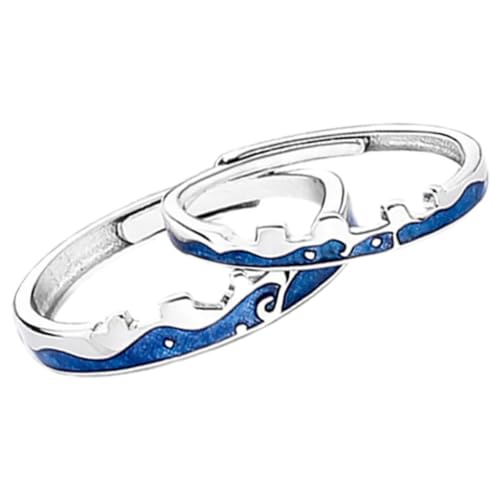 Beavorty 1 Paar Einstellbare Partner Ringe für Offene Verlobungsringe Romantische Schmuckstücke für Damen Herren Besondere Anlässe Tägliches Beavorty 1 Paar Einstellbare Partner Ringe für Offene Verlobungsringe Romantische Schmuckstücke für Damen Herren Besondere Anlässe Tägliches von Beavorty