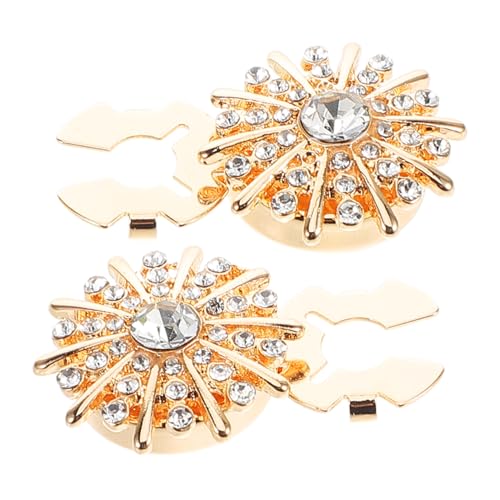 Beavorty 1 Paar Manschettenknöpfe Manschettenlinks Strass-accessoires Für Frauen Strassknöpfe Für Bekleidung Manschettenknopf Mit Strasssteinen Golden Legierung Beavorty 1 Paar Manschettenknöpfe Manschettenlinks Strass-accessoires Für Frauen Strassknöpfe Für Bekleidung Manschettenknopf Mit Strasssteinen Golden Legierung von Beavorty