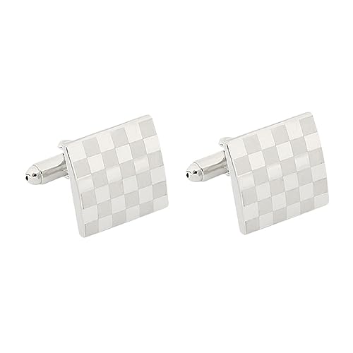 Beavorty 1 Paar Manschettenknöpfe für Herren Klassisches Design Rechteckige Form für Business Hochzeit Anzüge Stilvolle Accessoires für Modernen Mann Langlebig Elegant von Beavorty
