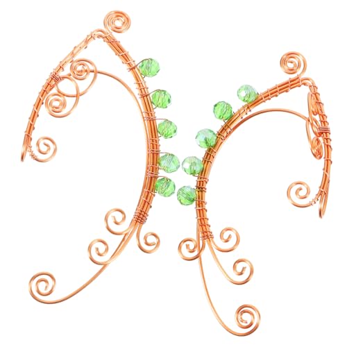 Beavorty Vintage Feenohrringe Für Frauen Ohrmanschetten Ohne Piercing Kupfer Retro Design Bequem Praktisch Clip on Ohrringe Für Teenager Mädchen von Beavorty