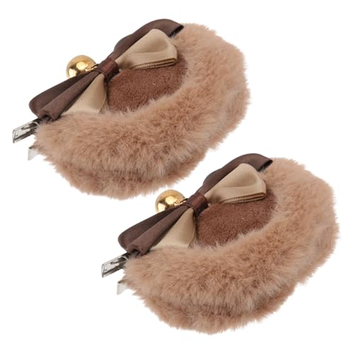 Beavorty Bärenohren Plüsch Haarnadel-dekor Doppel Bowknot Cosplay Kopfschmuck Für Mädchen Accessoires Für Halloween Und Kostümpartys von Beavorty