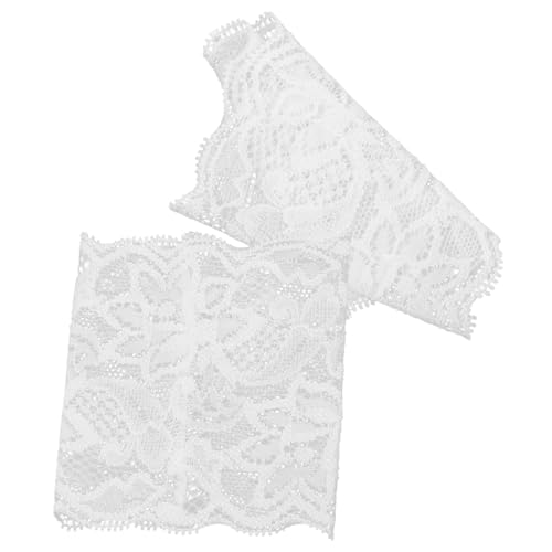 Beavorty 1 Paar Spitzenarmbänder Ärmel Schnürsenkel Spitzenstoff Handgelenkbandage Uv Für Frauen Elegant Zubehör Spitzen- Am Handgelenk Armstulpen Für Damen Weiß von Beavorty