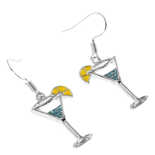 Beavorty Weinglas-ohrhänger Damen Tropfen-ohrringe Cocktail-cup-haken Ohrschmuck Für Frauen Mädchen Für Partys Alltag Und Besondere Anlässe von Beavorty