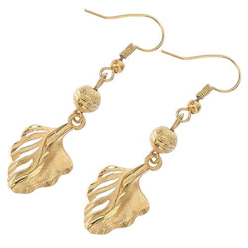 Beavorty 1 Paar Stylische Ohrringe mit Goldbeschichtung Versatile Ohrhänger im Blattdesign für Frauen Schlichte Kreative Ohrschmuck für Täglichen Gebrauch Beavorty 1 Paar Stylische Ohrringe mit Goldbeschichtung Versatile Ohrhänger im Blattdesign für Frauen Schlichte Kreative Ohrschmuck für Täglichen Gebrauch von Beavorty