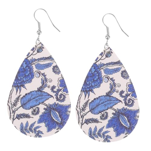 Beavorty Tropfen Ohrringe für Damen Boho Hängeohrringe PU Ohrhänger in Blau Leichte und Hautfreundliche Ohrringe für Besondere Anlässe Beavorty Tropfen Ohrringe für Damen Boho Hängeohrringe PU Ohrhänger in Blau Leichte und Hautfreundliche Ohrringe für Besondere Anlässe von Beavorty