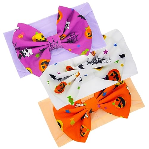 Beavorty 1 Satz 3st Halloween Kinder Stirnband Baby-halloween-haarband Schleifen-turban Für Kinder Säuglingshaarband Baby Schleifen Haarband Stoff Lieferungen Neugeboren Kleinkind von Beavorty