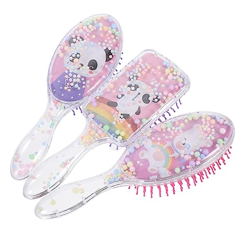 Beavorty 1 Satz 3st Panda -kamm Mädchen Detangler Pinsel Haar Detangler Pinsel Sparkly Haar Pinsel Nette Haar Kamm Massage Kamm Für Haar Einhorn Haar Pinsel Kind Luft Massagegerät von Beavorty