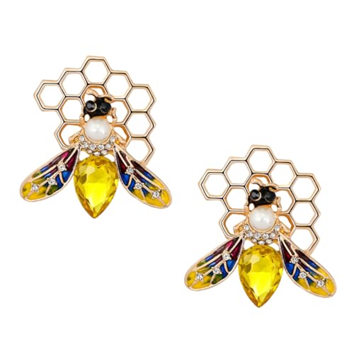 Beavorty 1 Satz Alloy Brosche Set Stilvolle Umweltfreundliche Bienen Brosche Für Kleidung Für Partys Und Alltagsmode Für Taschen Pullover Kleider Und Schals 2 Stück von Beavorty