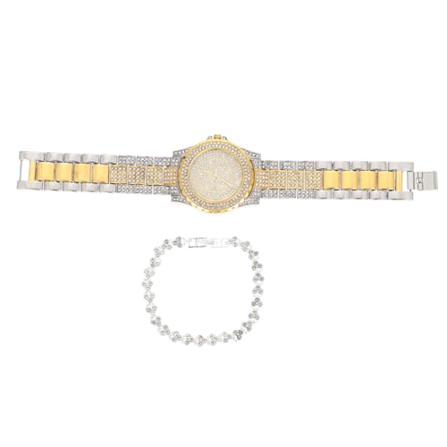 Beavorty 1 Satz Damen Armbanduhr mit Armband Glitzernde für Frauen Präzise Bewegung Elegantes Design für Verschiedene Anlässe Armbanduhren für Damen von Beavorty