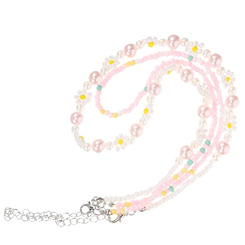 Beavorty 1 Satz Damen Beaded Choker Halskette Farbige Perlenkette Mehrreihige Halskette für Jugendliche Frauen Handgefertigter Modeschmuck von Beavorty