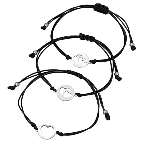Beavorty 1 Satz Herz Armband für Mütter Töchter Verstellbare Herzarmbänder Woven String Design zu Muttertag Weihnachten oder Schmuck Beavorty 1 Satz Herz Armband für Mütter Töchter Verstellbare Herzarmbänder Woven String Design zu Muttertag Weihnachten oder Schmuck von Beavorty