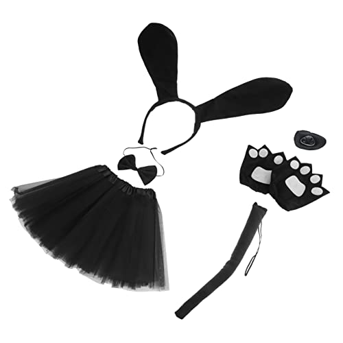 Beavorty 1 Satz Hundeanzug Hundeohren Stirnband Ohren Und Halloween-hundekostüme Tierkostüm Welpenohrenkostüm Dalmatiner-kostümset Tier-cosplay-set Hundenase Hündchen Stoff Kind Krawatte von Beavorty