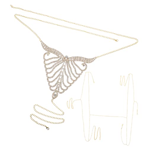 Beavorty 1 Satz Ketten String Tanga mit Verstellbare Teiliges für Frauen Einzigartiger Körper Schmuck für Strand oder Partys Glänzende Dekoration für Selbstbewusstsein von Beavorty