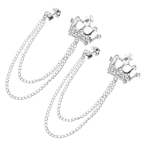 Beavorty 1 Satz Kragenclip Brosche Mit Design Anstecknadel Für Anzüge Hemden Pullover Und Schals Für Besondere Anlässe Und Festliche Outfits 2 Stück von Beavorty