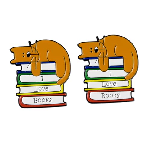 Beavorty 2 Stücke Kreative Katzen Corsage Brustnadel Brosche für Mädchen Langlebiges Design für Kleidung Taschen und Hüte von Beavorty