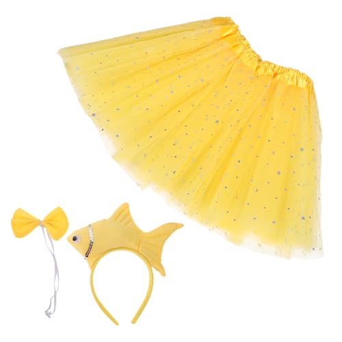 Beavorty Kinder Meereskostüme Fisch Stirnband Und Rock Set Meerestier Thema Für Halloween Partys Bühne von Beavorty