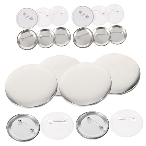 Beavorty 1 Satz Metallabzeichen Leere Abzeichen Bastelmaterialien für Diy Button Herstellung Kunststoff Metallunterteilen für Kreative Projekte Handwerkskunst von Beavorty