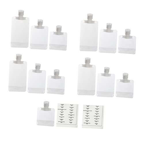 Beavorty Tragbare Kosmetiktasche 14 Stück Auslaufsichere Lotionstaschen Leere Shampoobeutel für Reisen Kosmetik Organizer für Damen für Reisen und Aufbewahrung von Beavorty