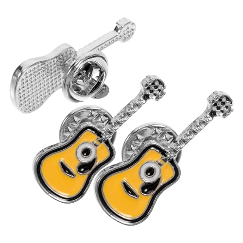 Beavorty 3stücke Gitarren-anstecknadel Aus Emaille Gitarren-brosche Für Kleidung Tasche Mantel Retro-design Schöne Geschenkidee von Beavorty