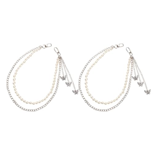 Beavorty 1 Satz Schmetterlings Hosenkette Für Damen Punk Kette Doppeltes Design Für Jeans Und Outfits Für Hip Hop Style Und Partys 2 Stück von Beavorty