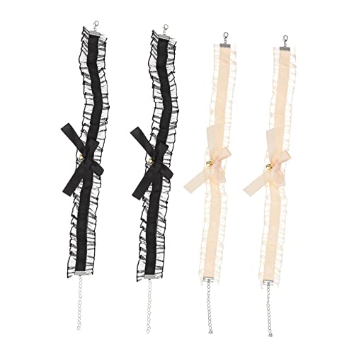 Beavorty 1 Satz Teiliges Damen Choker mit Schleifen Spitzenmaterial Beige Modeaccessoires für Kreative Outfits Besondere Anlässe Beavorty 1 Satz Teiliges Damen Choker mit Schleifen Spitzenmaterial Beige Modeaccessoires für Kreative Outfits Besondere Anlässe von Beavorty