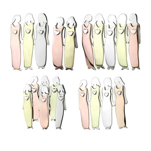 Beavorty 5stücke Schwester-reversbrosche Mit Clip Kleidung Abzeichen Schmuck Für Pullover Kleider Schals Hemden Für Bankette Hochzeiten Und Geschäftsveranstaltungen von Beavorty
