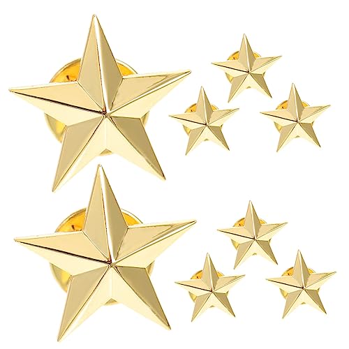 Beavorty 1 Satz Teiliges Stern Abzeichen Anstecknadel Für Kostümdekorationen Lustige Brosche Für Frauen Männer Teenager Für Partys Rucksäcke Kreative Bastelprojekte 8 Stück von Beavorty