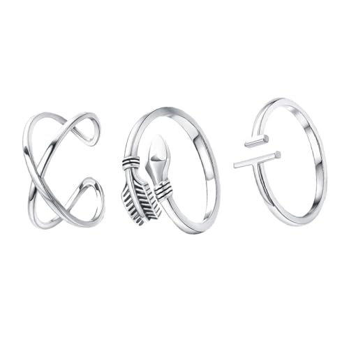 Beavorty 1 Satz Teiliges Verstellbarer Offener Fingerring Für Damen Stilvolles Für Besondere Anlässe Modisches Design Für Tag Perfektes Für Ihre Liebsten 3 Stücke von Beavorty