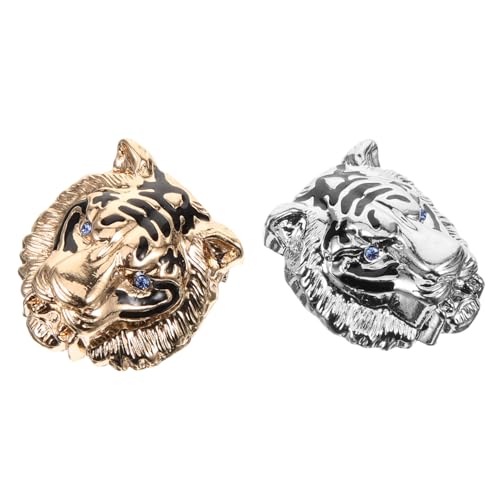 Beavorty 1 Satz Tiger Brosche Anstecknadel Für Männer Frauen Hochwertige Anzugdekoration Stilvolles Kleidungszubehör Für Besondere Anlässe 2 Stück von Beavorty