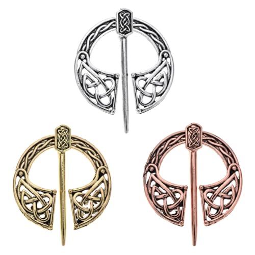 Beavorty 3stücke Legierung Brustnadel Einzigartige Brosche Kleidung Dekor Brosche Brustnadel Kleidung Dekoration Rustikal Stilvoll Langlebig Rostfrei Für Mädchen von Beavorty