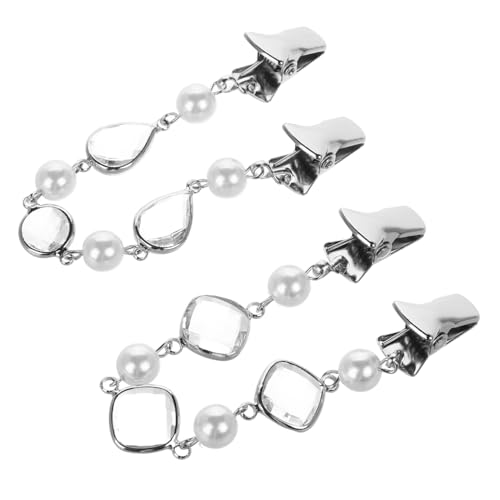 Beavorty 1 Satz Wasserfall Brosche Clips für Damen Teiliges Cardigan Clip mit Perlen und Vintage Inspiration für Kleidung Schal und Strickjacken von Beavorty