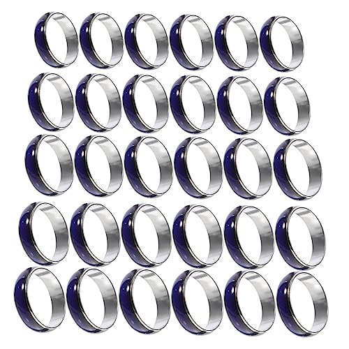 Beavorty 1 Satz Wechselbare Vintage Stimmungsringe in Verschiedenen Farben Farbwechselnde Ringe Für Für Und Partys 50 Stück von Beavorty