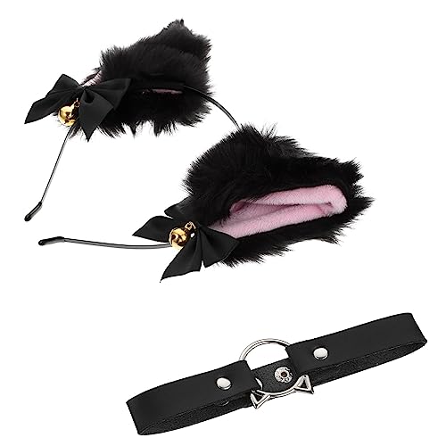 Beavorty 1 Satz Stirnband Mit Katzenohren Flauschige Fuchsohren Wolf Ohr Stirnband Plüsch-katzenohr-haarband Fuchs Ohr Stirnband Katze Cosplay Kostüm Maskerade-halsband Mode Kopftaste Stoff von Beavorty