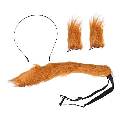 Beavorty Tierohrspange Und Haarspange Mit Tierschwanz- Aus Plüsch Für Halloween-party Und Rollenspiele Kopfschmuck Für Frauen Und Mädchen von Beavorty