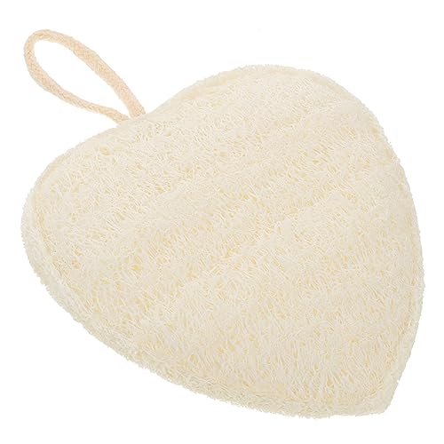 Beavorty 1 Stk Luffa-Badeball heizlùfter slack badewannengriff schaumbad fleab Körper Utensil Pads Handtücher nicht doppelseitiges Badetuch Badeschrubber für Baumwolle Beige von Beavorty