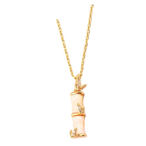 Beavorty 1 Stück Bamboo Joint Design Halskette für Frauen Einzigartige Clavicle Kette mit Opal Details Stilvolles für Partys Freizeit Perfektes Accessoire Beavorty 1 Stück Bamboo Joint Design Halskette für Frauen Einzigartige Clavicle Kette mit Opal Details Stilvolles für Partys Freizeit Perfektes Accessoire von Beavorty