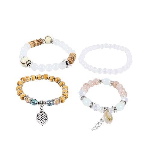 Beavorty 1 Stück Boho Perlenarmband Muscheln Mehrlagiges Modisches für Damen Leicht Langlebig Partys oder Freizeitaktivitäten von Beavorty