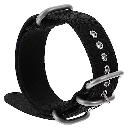 Beavorty 1 Stück Canvas Uhrenarmband mit Edelstahlverschluss Strapazierfähiges Anpassbares Ersatzband für Damen Herren für Freizeit Formelle Anlässe von Beavorty