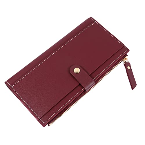 Beavorty 1 Stück Damen Portemonnaie mit Vielen Kartenfächern Lange Geldbörse im Eleganten Design Kompakte Tragbare Geldtasche für Münzen und Karten für Reisen Arbeit und Alltag Hergestellt von Beavorty