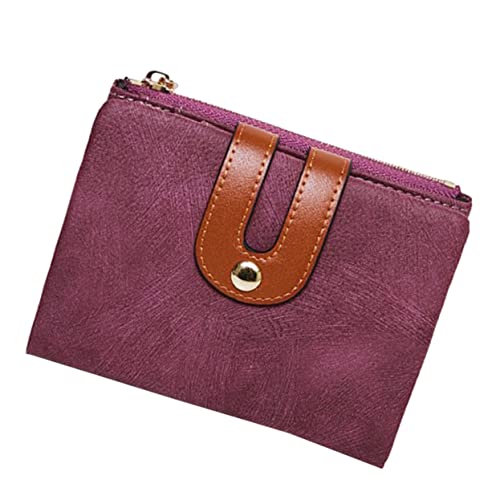 Beavorty 1 Stück Faltbares PU Wallet Mit Reißverschluss Schnalle Kompakte Geldbörse mit Kartenfächern für Handtaschen Rucksäcke von Beavorty