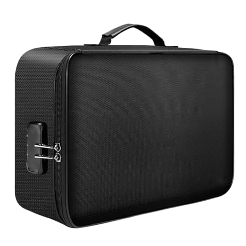 Beavorty 1 Stück Feuerfester und Wasserdichter Dokumentenaufbewahrungsbeutel Abschließbare Multifunktions Tasche für Wichtige Unterlagen für Büro und Zuhause Hergestellt Hochwertigem von Beavorty