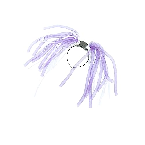 Beavorty 1 Stück Geflochtene Perücke Haarschmuck Für Zöpfe Led-Haar-Accessoires Led-Kopfschmuck Leuchtendes Stirnband Halloween-Led-Stirnband Dekorieren Nudel-Kopfbedeckung von Beavorty