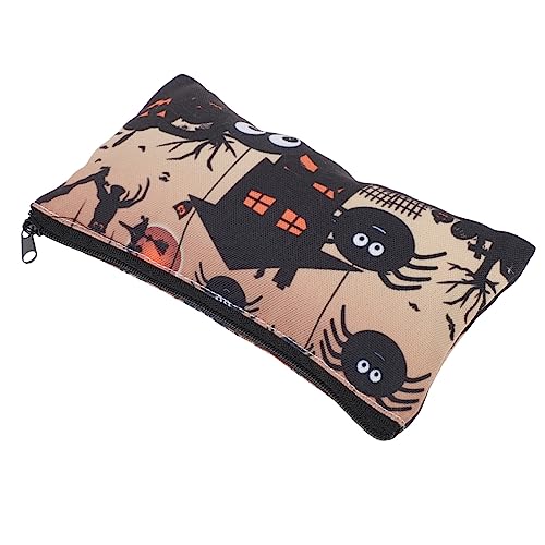 Beavorty 1stk Halloween-Kosmetiktasche Lustiger Bleistift Aufbewahrungstasche Für Spinnen Kürbis-Kosmetiktasche Kulturbeutel Für Kinder Federmäppchen Tragetasche Handy Reisen Reißverschluss von Beavorty