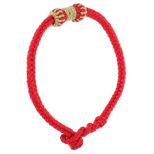 Beavorty 1 Stück Handgeknüpftes Schnurarmband Fußkettchen für Glücksbringer mit Knotenverschluss Unisex für Valentinstag und Besondere Anlässe von Beavorty