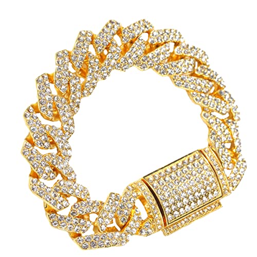 Beavorty 1 Stück Herren Armband Langlebigem Legierungsmaterial Modisches Design Geeignet für Verschiedene Anlässe ca Goldfarbe Stilvolles Hand Ornament von Beavorty