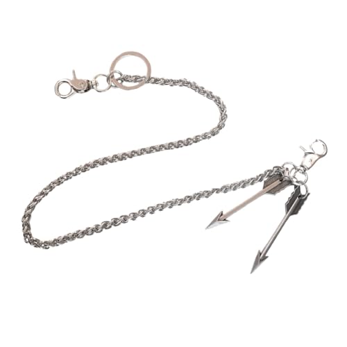 Beavorty 1 Stück Herren Damen Punk Jeans Kette Metall Hosenkette Hip Hop Waist Chain für Geldbörse Schlüssel und Accessoires Robuste Stilvolle und Bequeme Ergänzung für Outfit von Beavorty