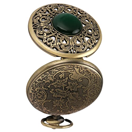 Beavorty Vintage Taschenuhr Aus Robustem Material Mit Kettendesign Für Bequemes Tragen Und Dekoration Hängende Uhr Mit Clamshell-Design Für Einfache Zeitablesung von Beavorty