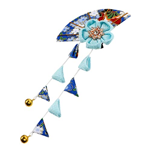 Beavorty 1stk Kopfbedeckung Im Japanischen Stil Kimono Haar Clip Blumen-haarschal-stirnband Japanische Accessoires Für Frauen Fans Gestalten Fräulein Stoff Kirschblüten Hanfu von Beavorty