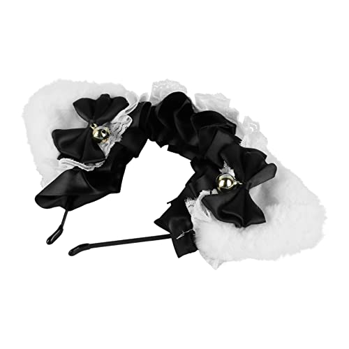 Beavorty 1 Stück Katzenohren Lolita Haarband mit Spitze Schleife Süßes Haaraccessoire für Frauen für Cosplay Partys Leicht Komfortabel Beavorty 1 Stück Katzenohren Lolita Haarband mit Spitze Schleife Süßes Haaraccessoire für Frauen für Cosplay Partys Leicht Komfortabel von Beavorty