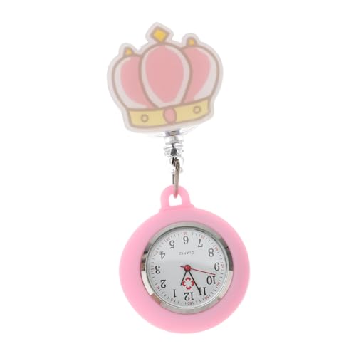 Beavorty Mädchenuhr Silikon Cartoon-taschenuhr Mit Leuchtfeature Krankenschwester-taschenuhr Für Modisches Flexible Armbanduhr Für Täglichen Gebrauch von Beavorty